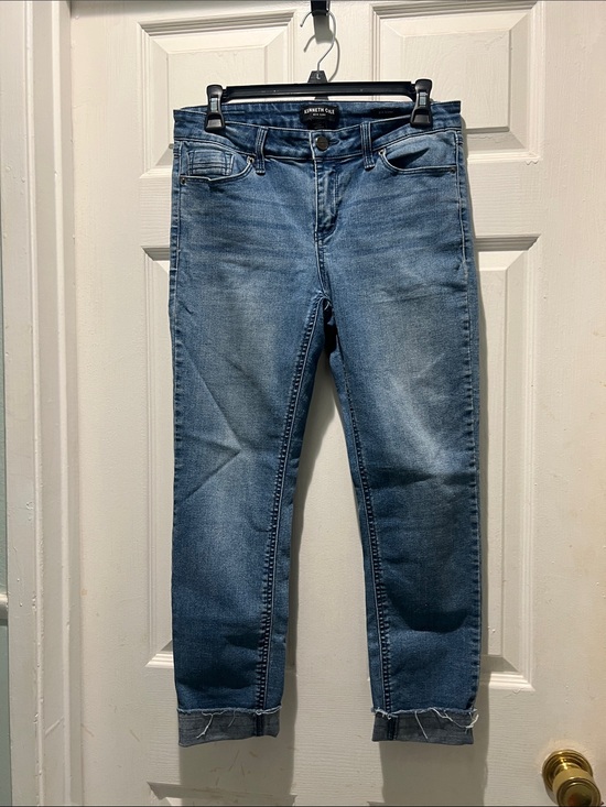 Kenneth Cole Denim - Kenneth Cole Light Blue Cropped Stretch Jeans